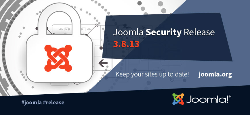 Joomla 3.8.13 erschienen - 5 Sicherheitslücken werden gefixt